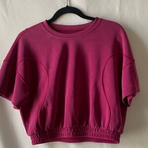 Lululemon Cropped Berry Sweatshirt Top
